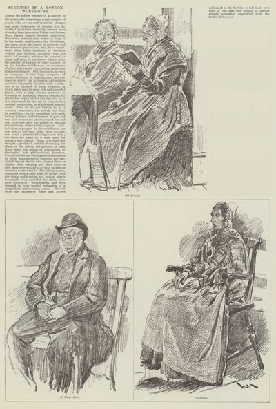 Sketches in a London Workhouse by William Douglas Almond